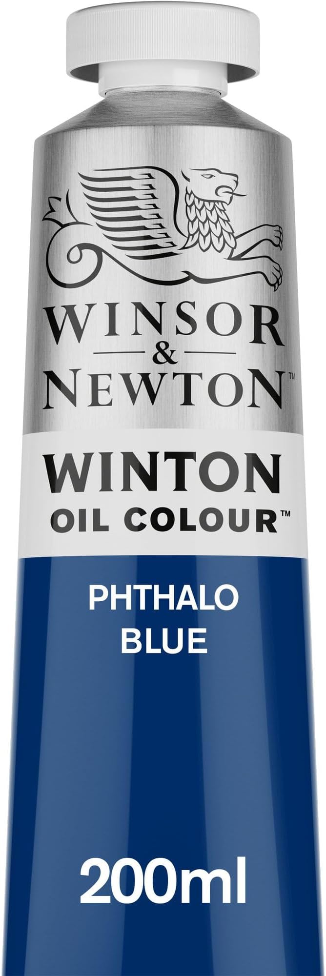 Winsor & Newton Winton Oil Color, 200ml Tube, Phthalo Blue | High-quality pigments, Durable, Lightfast, Permanent, Uniform Consistency, Great Pigment Load