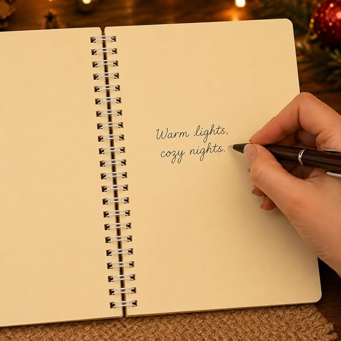 100 Pages DIY Christmas Pearl Diamond Art Painting Notebook，Style B
