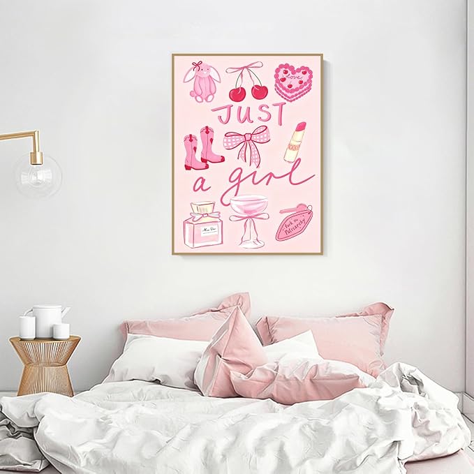 Pink Cherry Diamond Art Kits for Adults Diamond Painting Kit for Beginner | 5D DIY Funny Cute Vintage Diamond Dots Full Drill Crafts for Gem Art Dot Art for Adults Home Wall Decor for Teens 12x16 in
