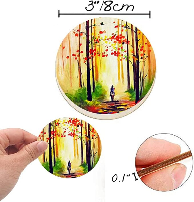 100 Pcs 3 Inch Wooden Circles, Unfinished Blank Wood Round Disc