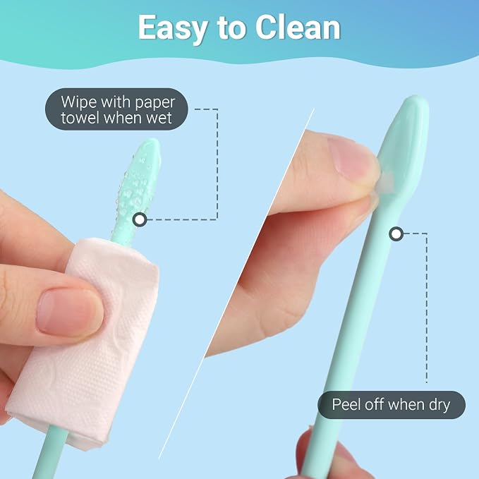 Gartful 9PCS Large Silicone Stir Sticks, Reusable Epoxy Resin Mixing Sticks, Non-Stick Craft Stirring Rods for Paint Mixing, Glitter Tumblers, Liquid Art Supplies, DIY Crafts Tools, Turquoise