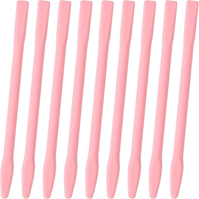Gartful Epoxy Resin Stir Sticks, Silicone Mixing Sticks for Resin Art, Reusable Stirrers for Paint, Glitter Tumblers, Paint Mixing, Face Mask, DIY Jewelry Making Craft Supplies, Pink