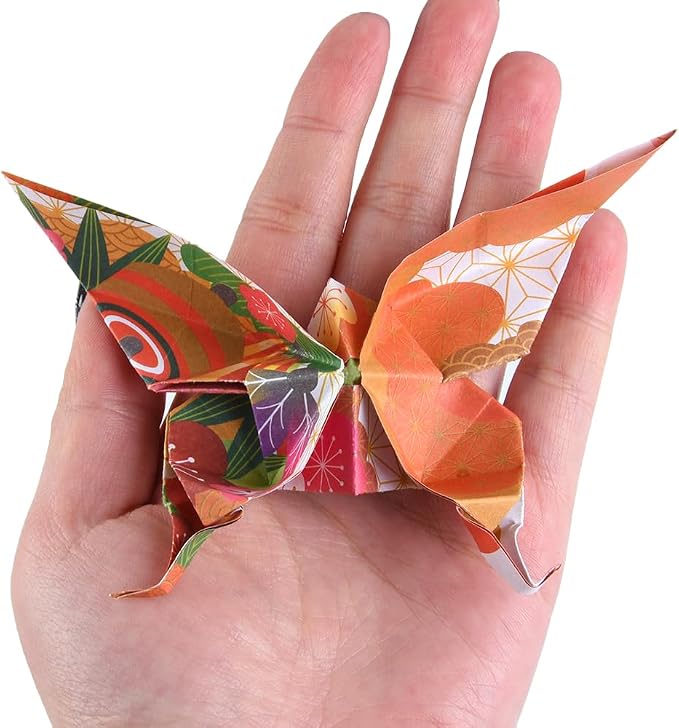 Origami Paper 50 Sheets, 6-Inch Square Double Sided Colored Craft Paper | 70GSM colorful paper,50 Vivid Pattern Origami Kit,DIY Hand Crafts,Arts Creativity,Easy to Fold,No-Fading.Japanese Sakuras