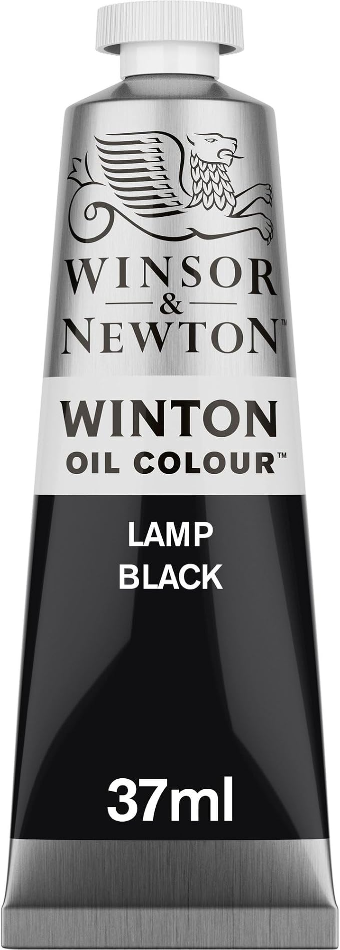 Winsor & Newton Winton Oil Color, 37ml Tube, Lamp Black | High-quality pigments, Durable, Lightfast, Permanent, Uniform Consistency, Great Pigment Load