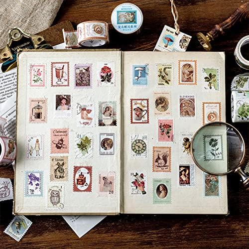 BLEDS 400PCS Vintage Journaling Supplies Scrapbook Paper Stamp Stickers