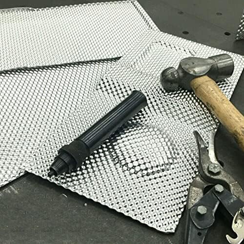 Embossed Aluminum Heat Shield Automotive 12'' x 20'' High Temperature Thermal Barrier Exhaust Electrical For Cars/Turbo Manifold