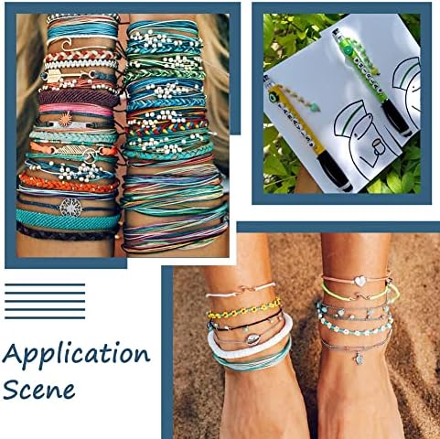 100 Yards 0.8mm Braided Nylon Crafting Thread Chinese Knotting Beading String Macrame Cord Rope for Necklace Bracelet Jewelry Craft Making, GreenYellow