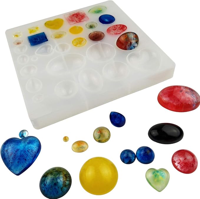 yuntop Jewelry Casting Molds,Gem Jewelry Silicone Casting Mold