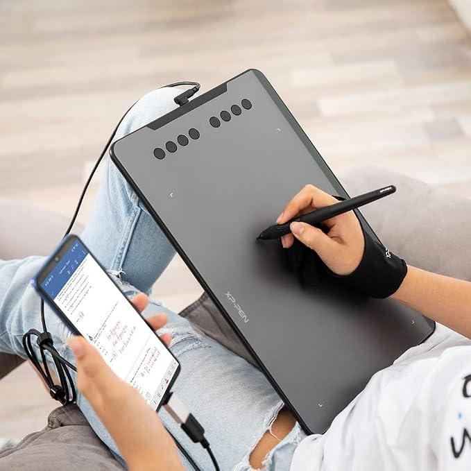 XPPen Deco 01 V3 10x6 Drawing Tablet, 16K Battery-Free Stylus, 8 Keys | Battery-Free Stylus, 8 Keys for Digital Art, Teaching, OSU, Mac, PC, Android, Chromebook, Designed for Beginners