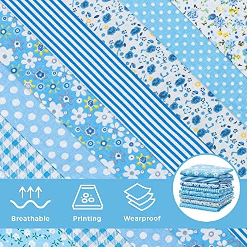Aubliss 8pcs Fat Quarter Fabric Bundles (100% Cotton - 20'' x 20'')