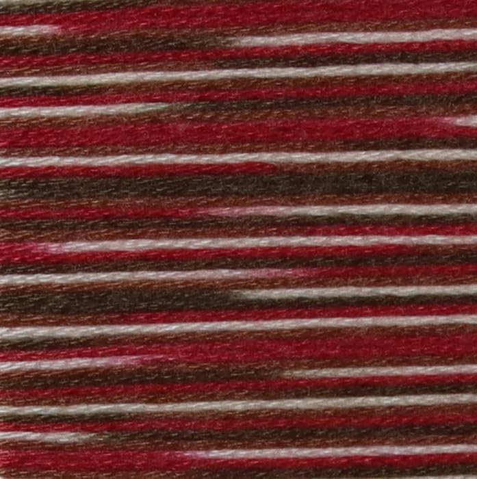 KCS Big skeins of 25 Meters Size 25 Color Variegated Cross Stitch Stranded Threads,6 skeins,4516
