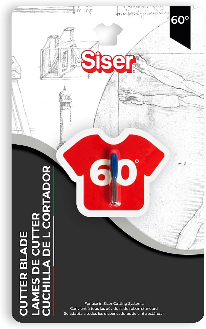 Siser 60 Degree Blade - Compatible with the Siser Blade Housing - Perfect Cuts On Thicker Materials Like Brick 600 and Craft Felt