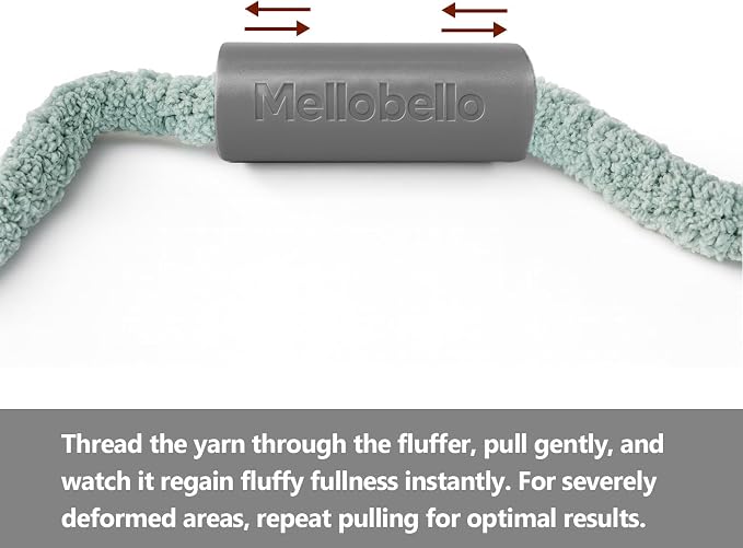 Chunky Yarn Fluffer - Efficient Fluffing Tool for Jumbo Bulky Chenille Yarn - Essential Revive Accessory for Hand Knitting & Blanket Crocheting,Grey