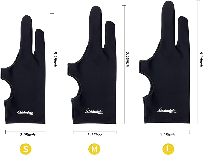 Digital Drawing Glove 2 Pack,Artist Glove for Drawing Tablet,ipad,Sketching,Art Glove with Two Finger for Right Hand and Left Hand （Smudge Guard,Small,2.95 x8.18inch