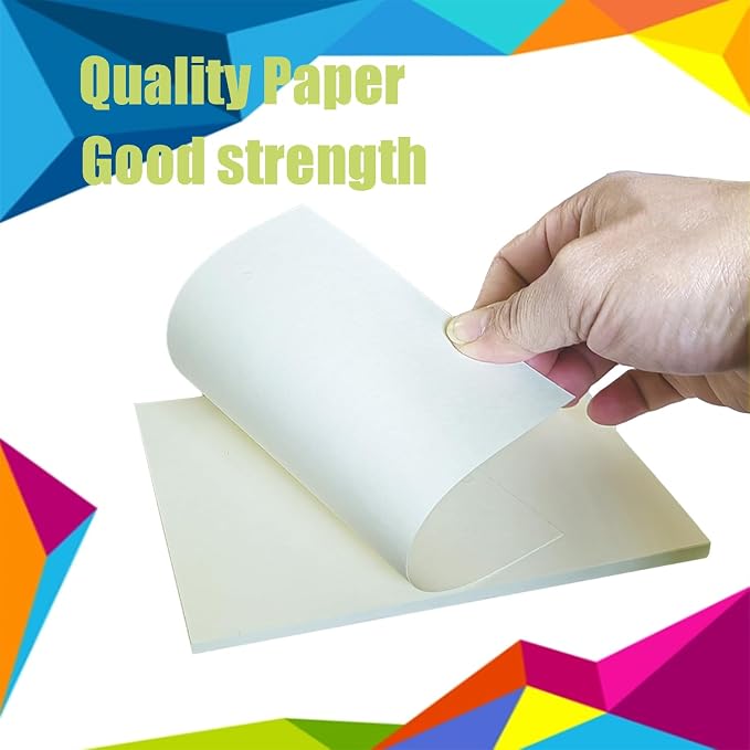 Ivory Color Cardstock Paper, 50 Pack 4x6 Inches, 92lb