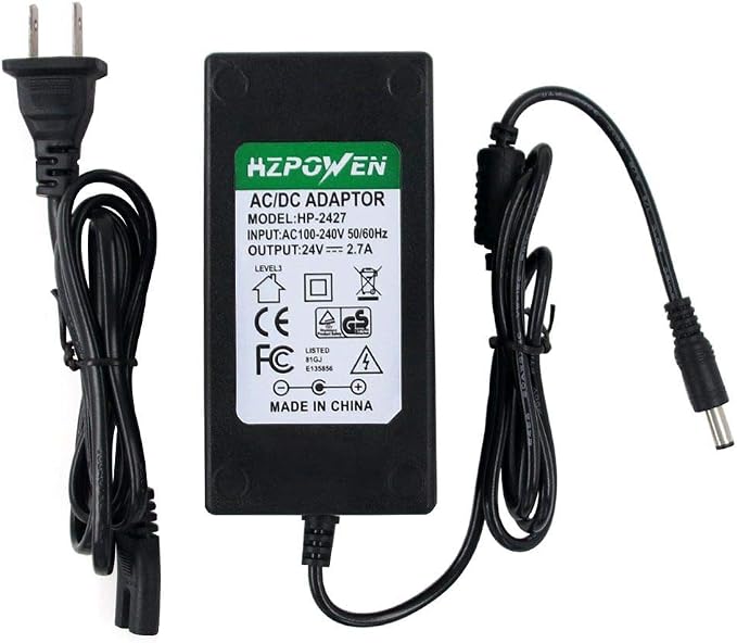 New 24V Ac Dc Adapter for Silhouette Cameo 1 2 3 SD Portrait Studio Machine Replacement Power Supply Cord Adaptor, Electronic Cutting Tool Charger AC Adapter
