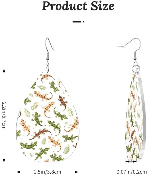 Math Formula Equation Black Drop-Shaped Earrings 2.2 x 1.5 Inches