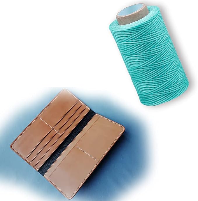 284Yards Leather Sewing Waxed Thread, 0.8mm Waxed Thread for Bookbinding | Waxed Thread for Bookbinding, Upholstery Thread Heavy Duty, Wax String for Leather Craft DIY/Bookbinding/Shoe Repairing