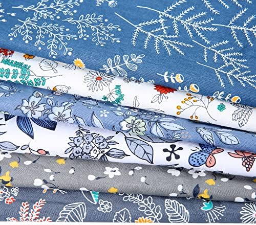 20" x 20" Cotton Fabric DIY Making Supplies Quilting Patchwork Fabric Fat Quarter Bundles DIY for Quilting Cotton Patchwork Cushions (Coffee, 20" x 20")