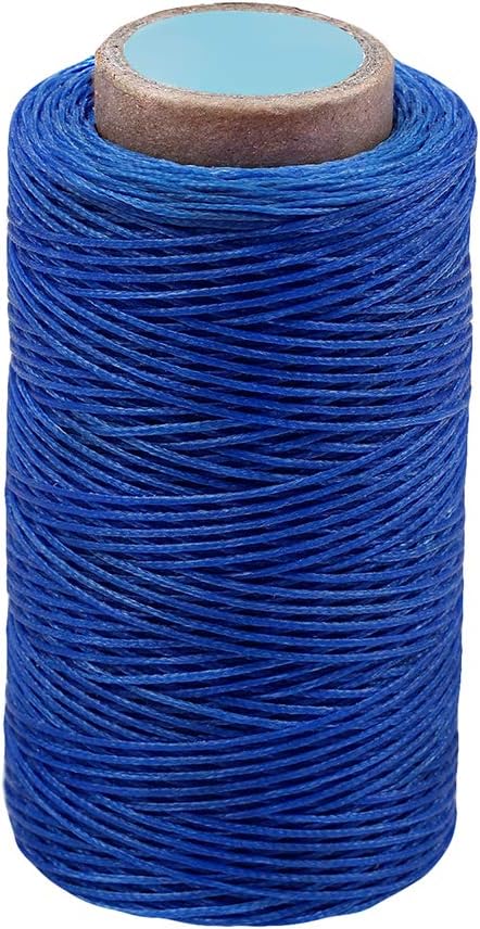 284Yards Waxed Thread for Leather, 0.8mm Waxed Linen Thread, Wax String | Waxed Thread for Bookbinding, Upholstery Thread Heavy Duty, Wax String for Leather Craft DIY/Bookbinding/Shoe Repairing