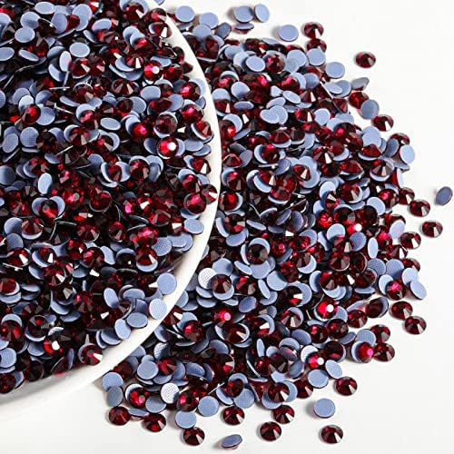 Beadsland Hotfix Rhinestones Bulk, Dark Siam, SS6, 14400pcs