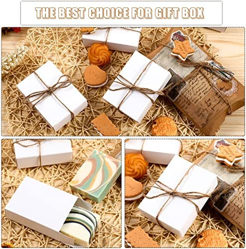 Gersoniel Kraft Soap Boxes Soap Making Kit, 50 Pcs, White