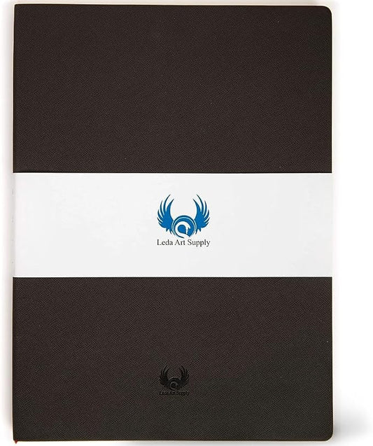 Softcover Sketch Book, A4 Sketchbook for Drawing, Lay Flat for Everyone, 160 Plain Pages Artist Journal Ideal for Ink, Water Color, Pen, Pencils, Size: Extra Large, Leda Art Supply