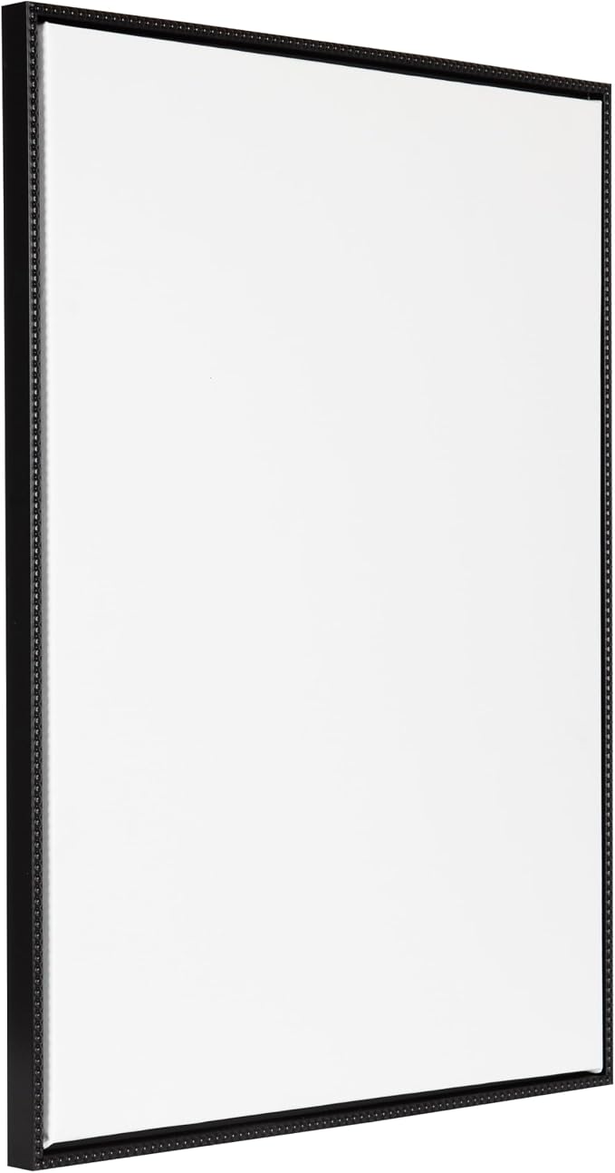 Kate and Laurel Sylvie Blank Framed Canvas Wall Art; 31.5x41.5 Black Beaded; Modern Empty Canvas for Paint-Your-Own Art; Ready to Paint Premium Canvas Already Framed