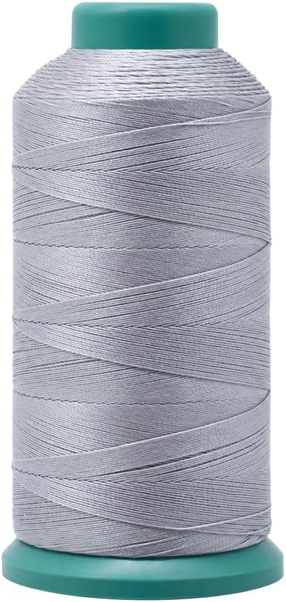 Mandala Crafts Size 69 210D T70 Black Gray Bonded Nylon Thread, 6000 YDs