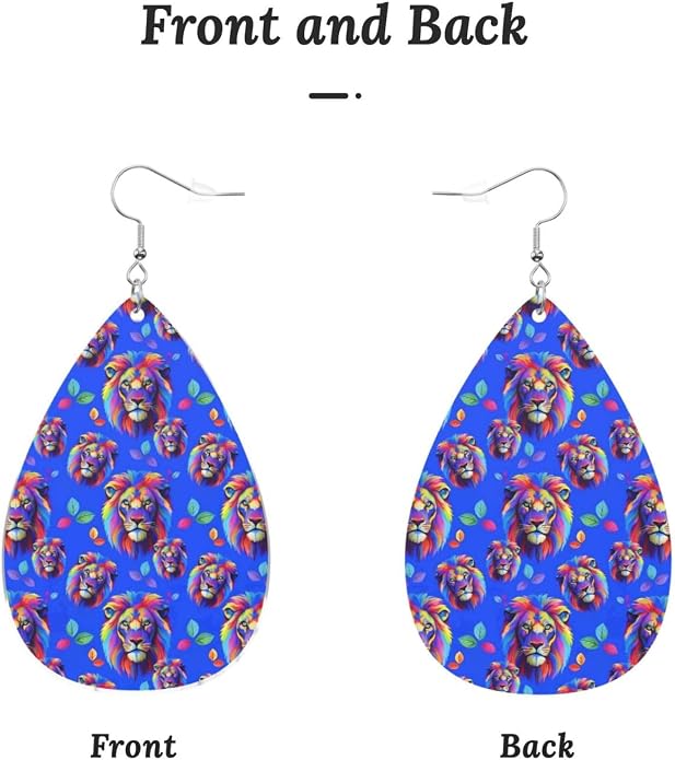 Math Formula Equation Black Drop-Shaped Earrings 2.2 x 1.5 Inches