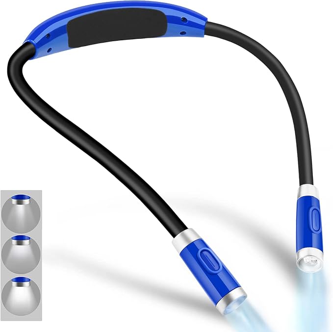 Vekkia Rechargeable LED Neck Book Light for Reading in Bed