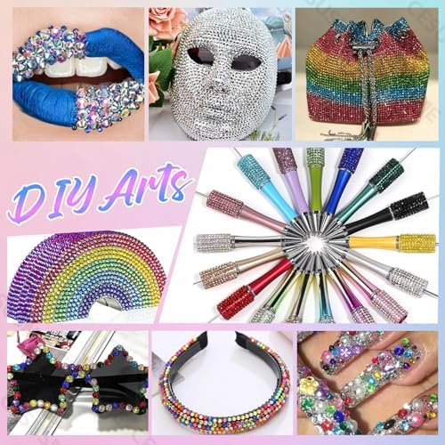 28000Pcs AB Color Rhinestones Bedazzling Kit, Flatback Resin Gems