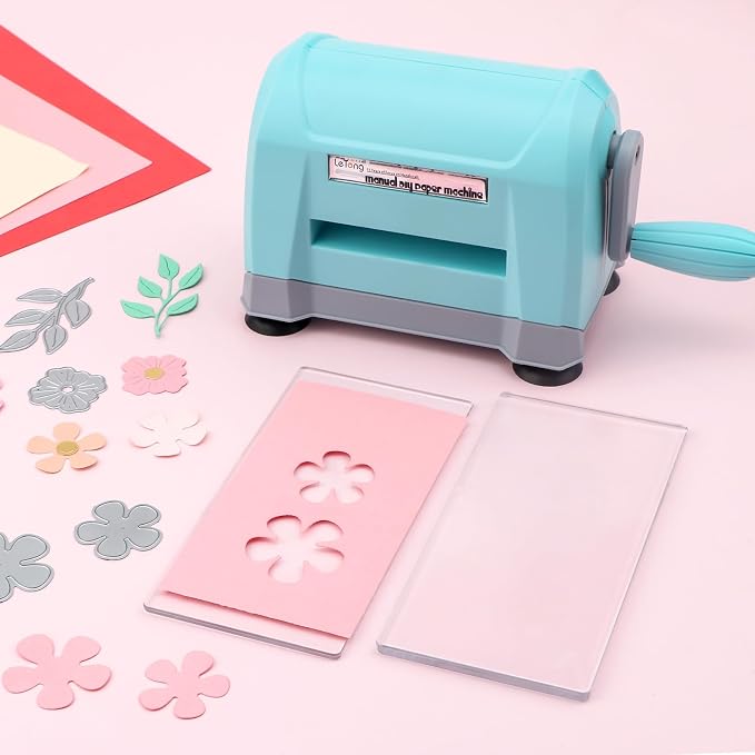 BAOFALIMini Manual Die Cutting Machine; Portable Die Cut and Embossing Machinefor DIY Die Cutting Embossing Paper Card Craft Scrapbooking Dies Cutter Photo Album Decorative Craft Scrapbooking Supplies