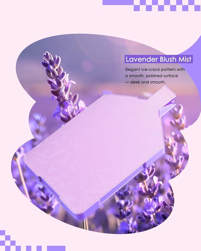 ForeverYoung Dreamy Bi-Tonal Diamond Art Tray with Lid, Lavender Blush Mist
