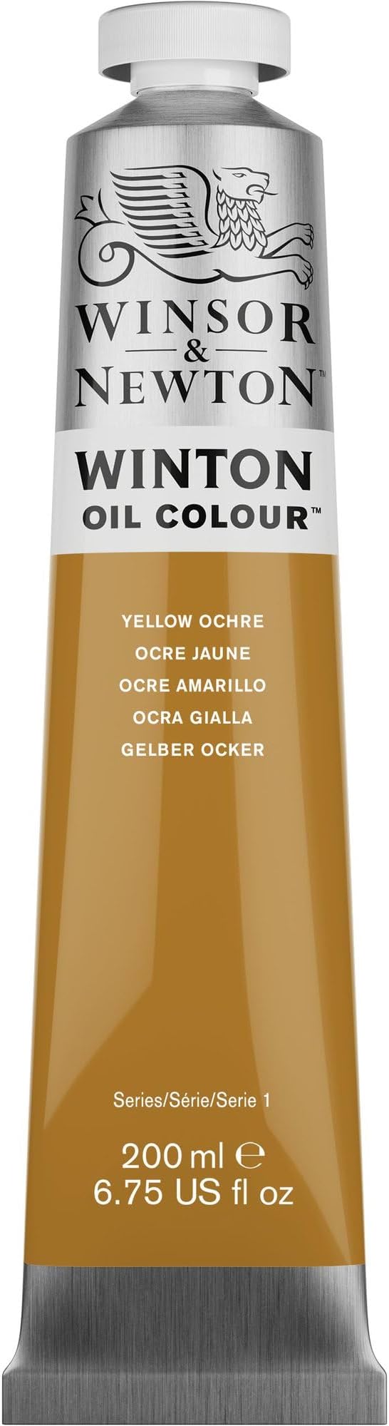 Winsor & Newton Winton Oil Color, 200ml Tube, Yellow Ochre | High-quality pigments, Durable, Lightfast, Permanent, Uniform Consistency, Great Pigment Load
