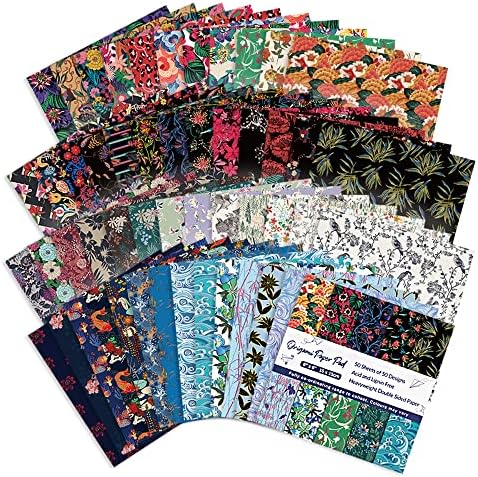 Origami Paper 6x6" Double Sided 100Sheets 50Colors Origami Kit,Craft Paper