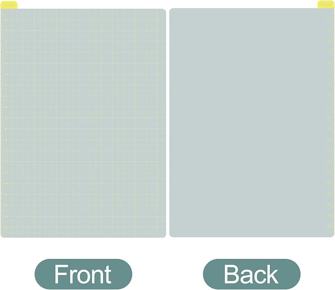 Thenshop 5 Pack A5 Gray x Yellow Pencil Board Reusable Notebook Accessory, Flexibility Layout Grids with Ruler Scale