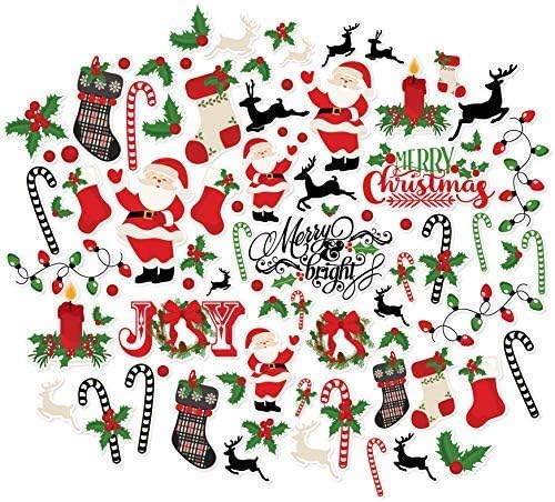 Paper Die Cuts - Merry Christmas - Over 60 Cardstock Scrapbook Die Cuts - by Miss Kate Cuttables