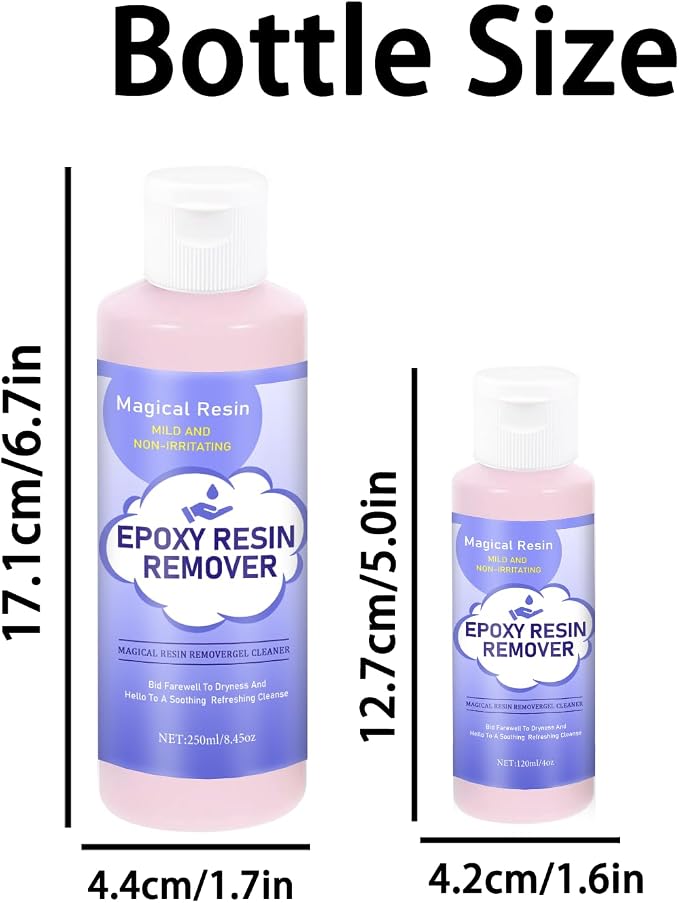 Hands Resin Remover Gel - All Natural Epoxy Resin Cleaner - Magical Cleanser for Artists - Epoxy Remover - Glue, Silicone, Paint & Glitter Soap- For Soft and Moisturized Skin