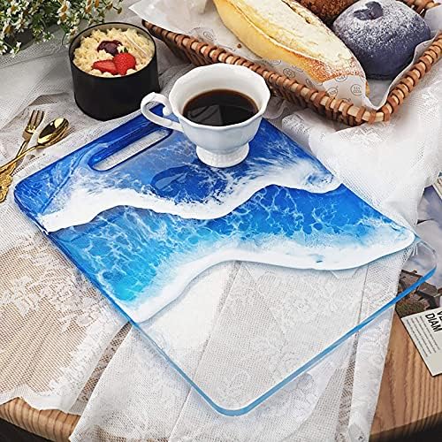 13-inch Large Cutting Board Epoxy Resin Tray Silicone Molds 2-Count