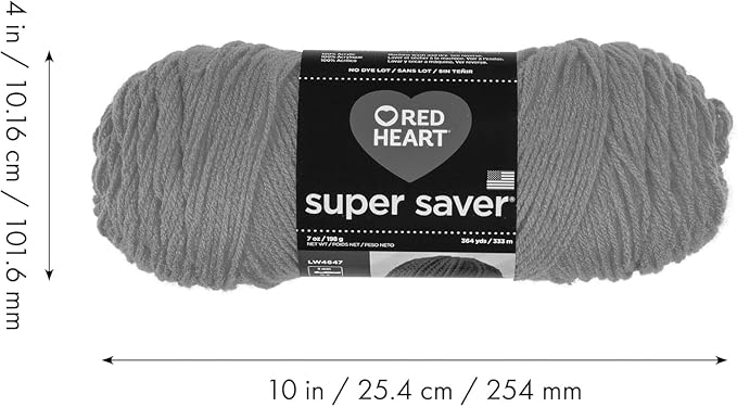 Red Heart Super Saver Yarn for Crocheting & Knitting, Minty, 3-Pack