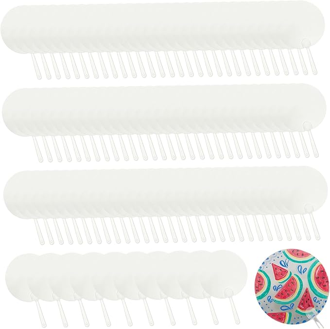 Plastic Round Handheld Fans, 100Pcs Blank Pocket Fans, Clear Plastic Hand Fan, Chinese Style for DIY Crafts