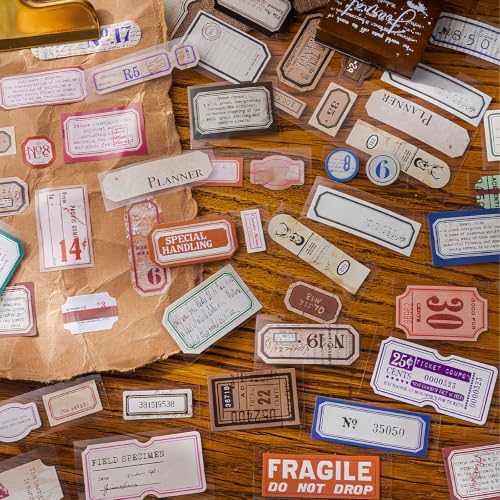 Tape Stickers for Scrapbook Supplies, Stamp Stickers for Journaling,6 Rolls
