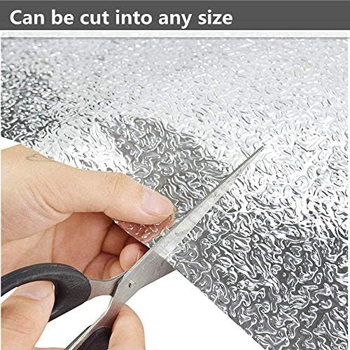 Soqool Kitchen Oil Water Proof Wallpaper, Peel and Stick Aluminum Foil Backsplash Protector, Self Adhesive Waterproof Contact Paper for Cabinet, Drawer, Shelf Liner, Countertop Cover, 15.7 x118.1 Inch