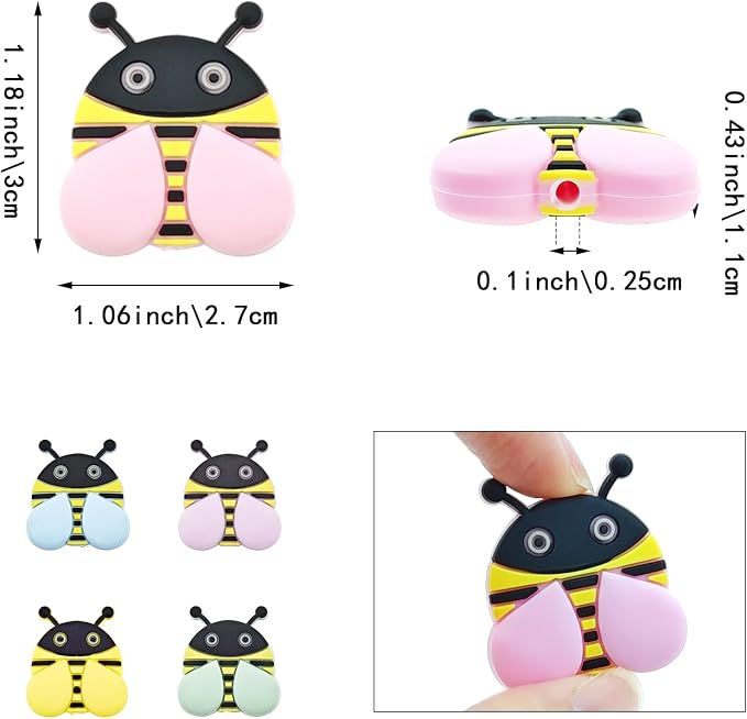 10 Pack Cute Little Bee Needle Point Protection Needle Stoppers Knitting Tools Knitting Supplies Accessories