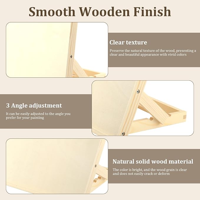 Adjustable Tabletop Easels with Paint Palette, Table Easel for Holding Drawing Paper Canvas Board, Portable Painting Sketching Desktop Easel