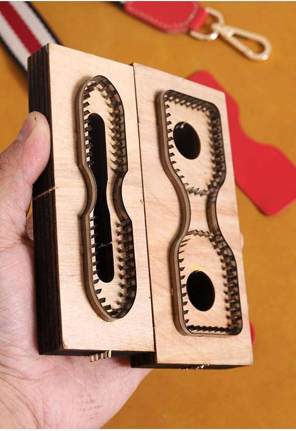 2pcs Leather Cutting Die,Leather Keychains Cutting Mold for DIY Leather Crafts (Style2)