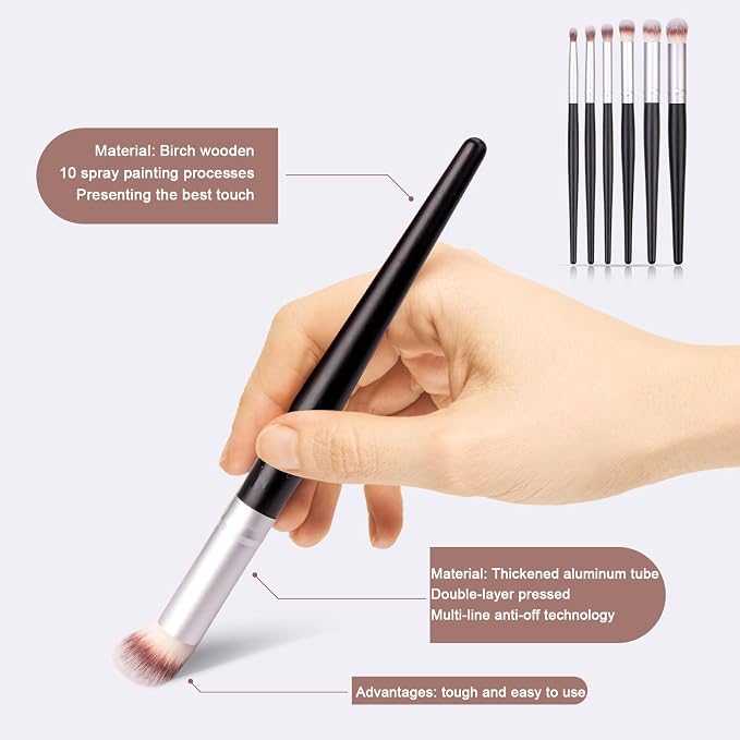 Drybrush Set - Premium Art Paintbrush Set for Miniatures,6 Different Sizes