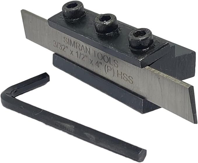 PARTING TOOL CUT OFF HOLDER 10 MM Shank With HSS Blade 3/32" X 1/2" X 4" | Precision Tool | Steel Product | Rust Free | Included Parting Blade