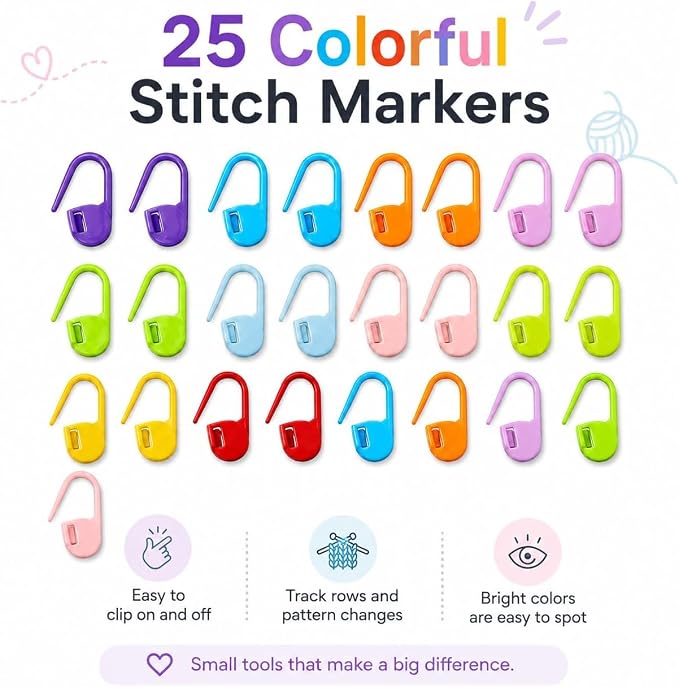 Crochet Hooks 12 Sizes Crochet Hook Set, 50 Pack Yarn Crochet Kit for Beginners, Knitting Needles with Ergonomic Handles for Arthritic Hands, Crochet Needle Kit with Blue Case for Crocheters
